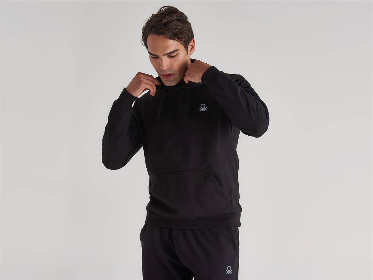 BENETTON ERKEK M057  KAPÜŞONLU SWEATSHİRT