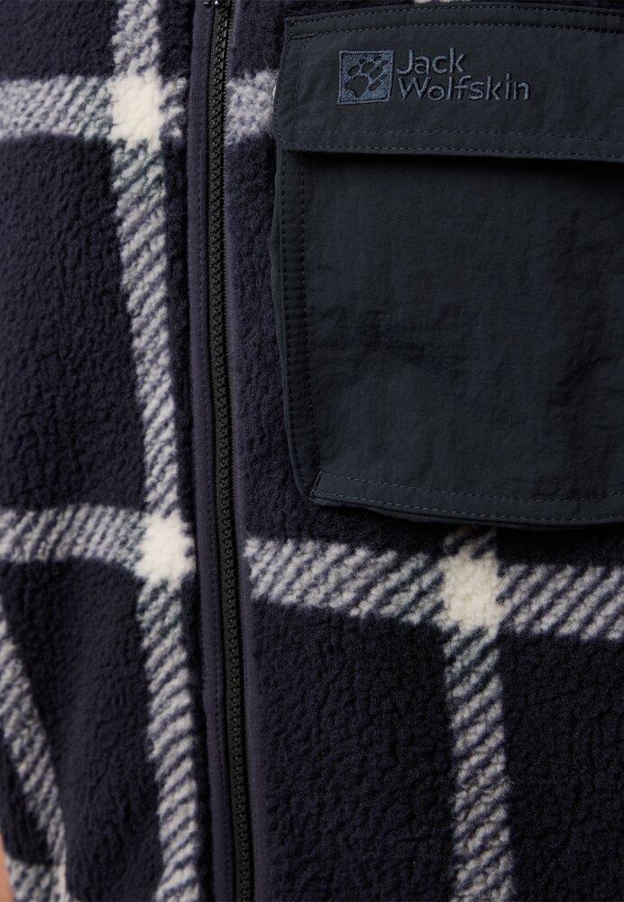Jack Wolfskin Felslicht Check Vest M Erkek Yelek A60061-A0028 Dark Navy