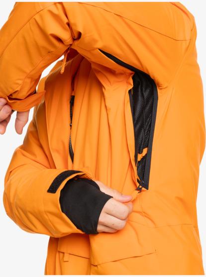 Quiksilver Mission Solid JK Snowboard Ceketi EQYTJ03266-4177 Orange Pepper