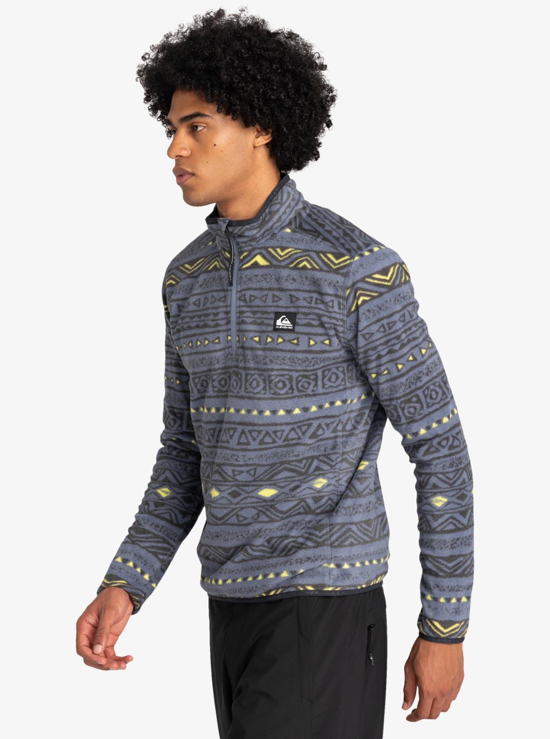 Quiksilver Aker HZ Fleece Polar EQYFT04979-SNA6 Tribal Heritage Flint Stone