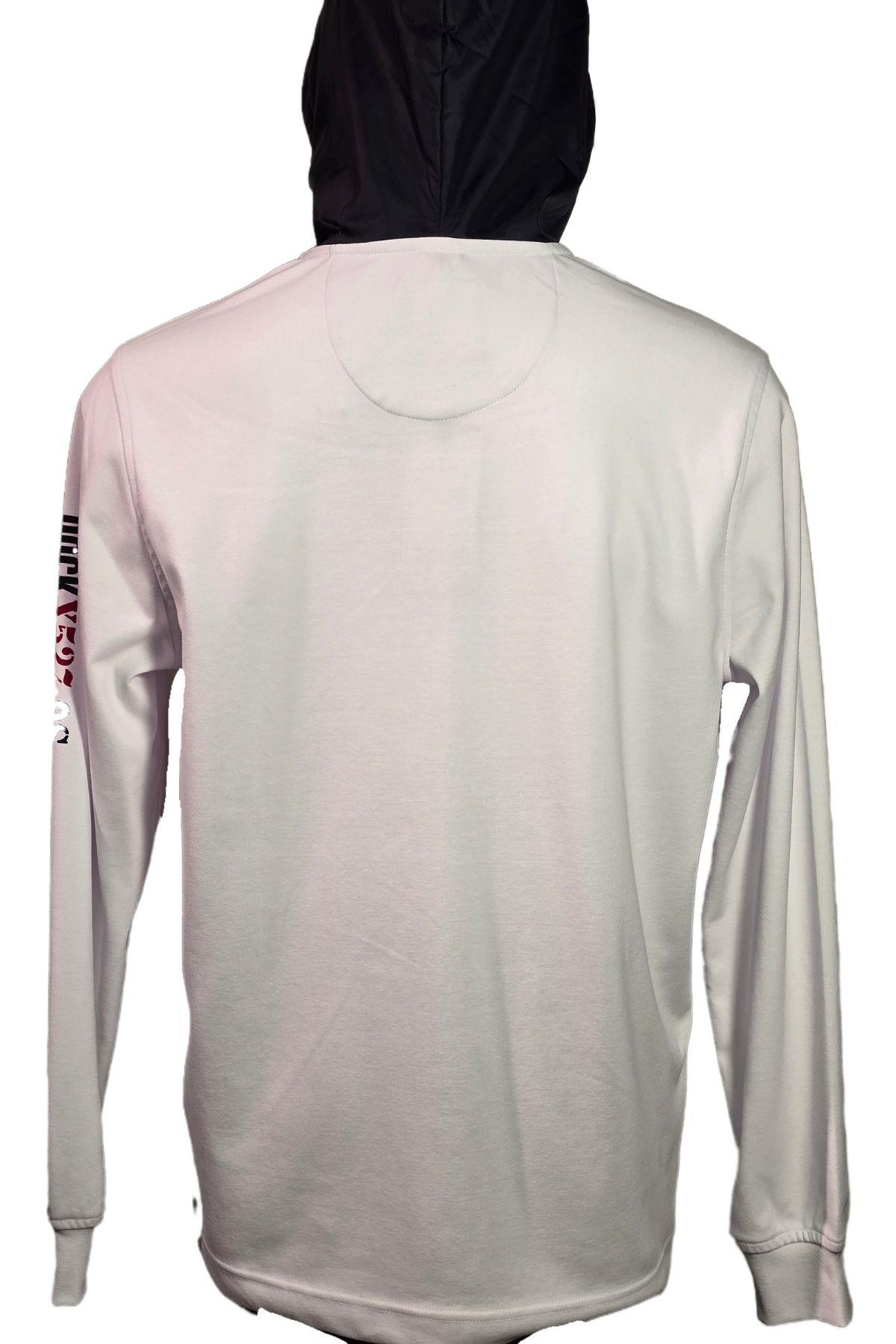 Campione 1319008 Erkek Kapşonlu Sweatshirt White