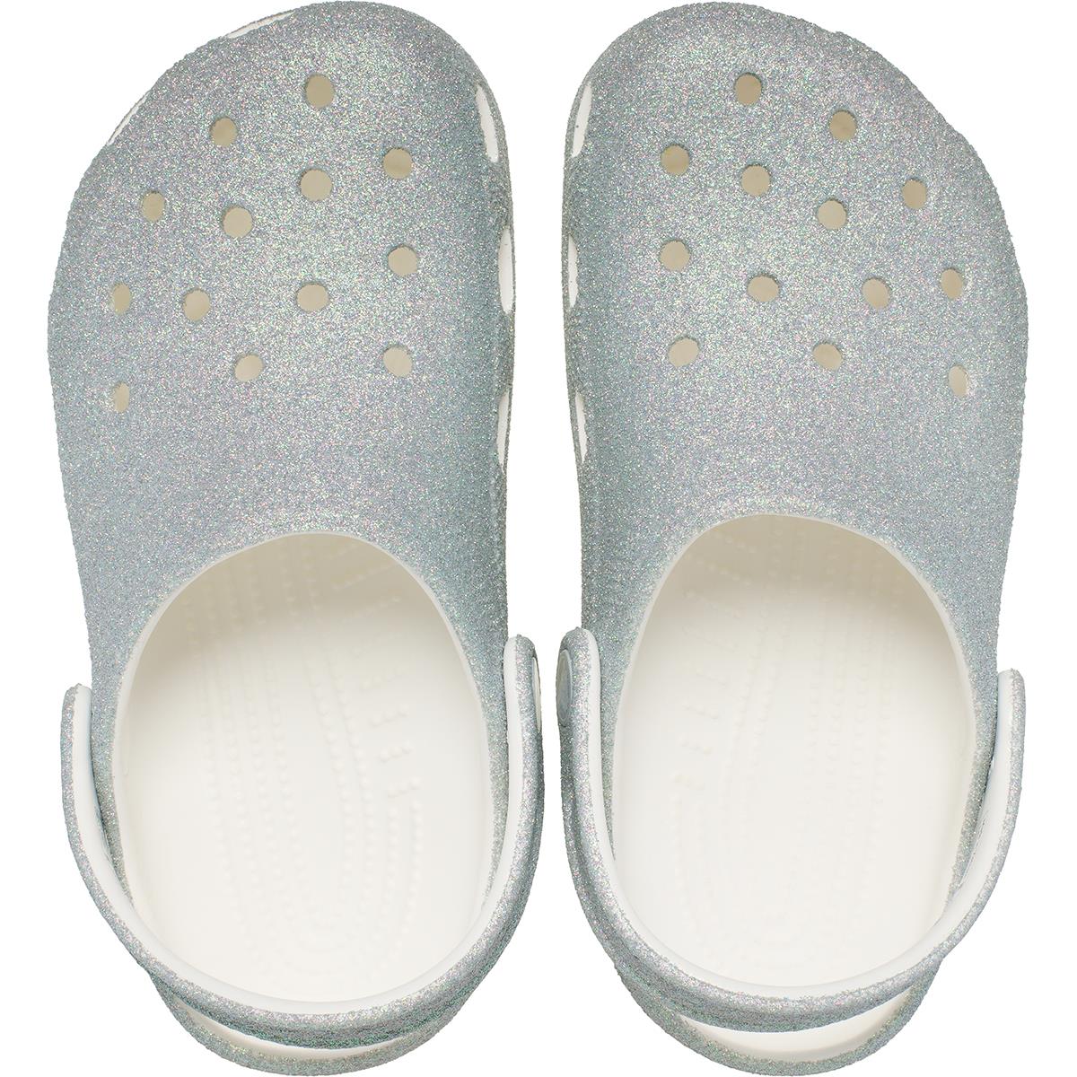 Crocs Classic Iridescent Glitter Classic Clog Çocuk Terlik 210986-100 White