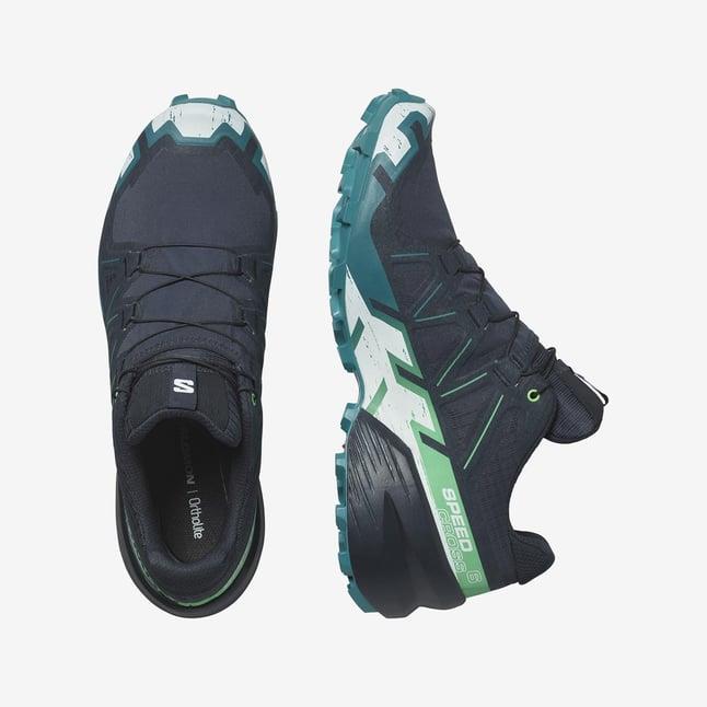 Salomon Speedcross 6 Erkek Outdoor Ayakkabı L47465300 Carbon/Tahitian Tide/White