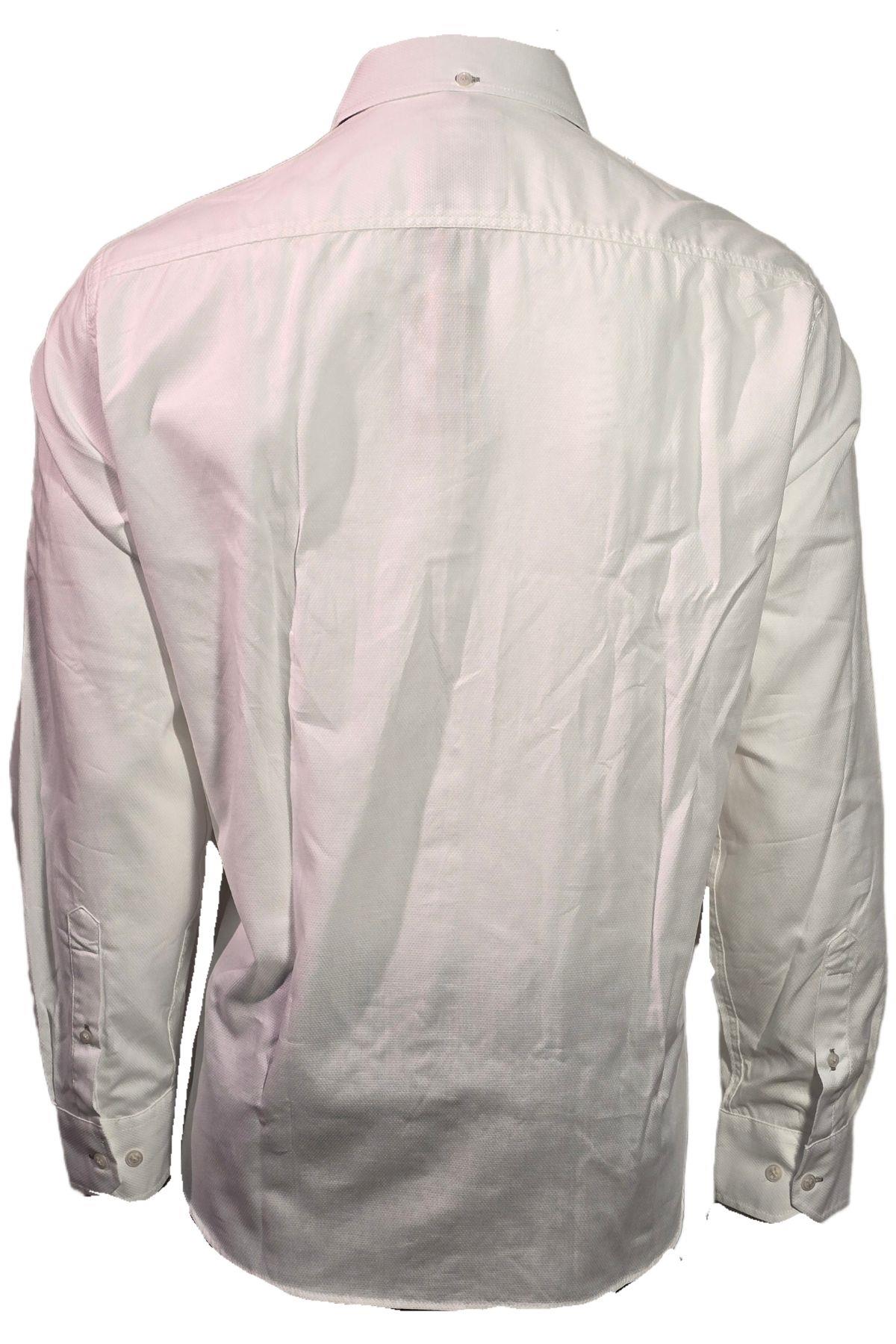 Campione 3709302 Erkek Regular Fit Gömlek Off White