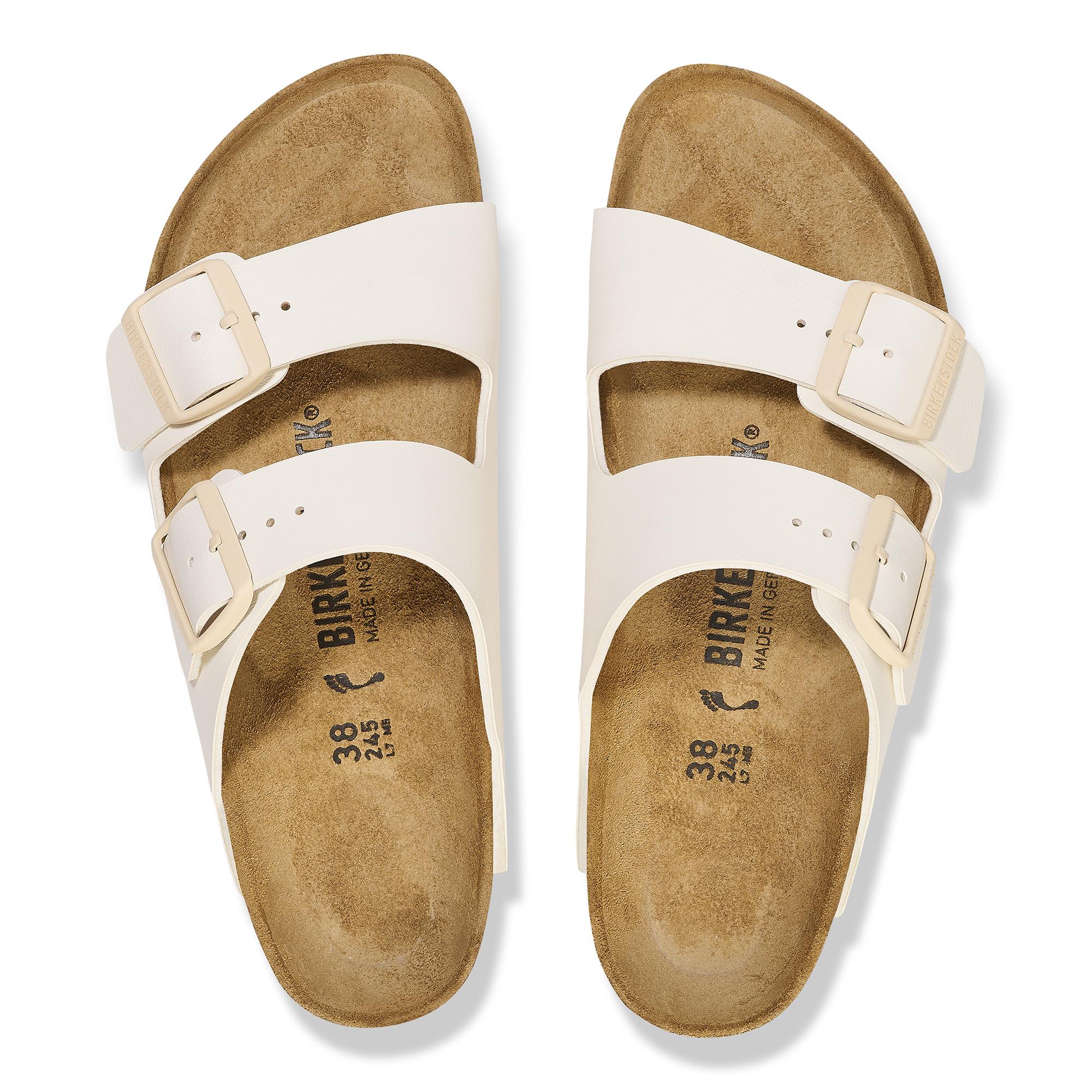 Birkenstock Arizona BF Saffiano Unisex Terlik 1027339-Eggshell