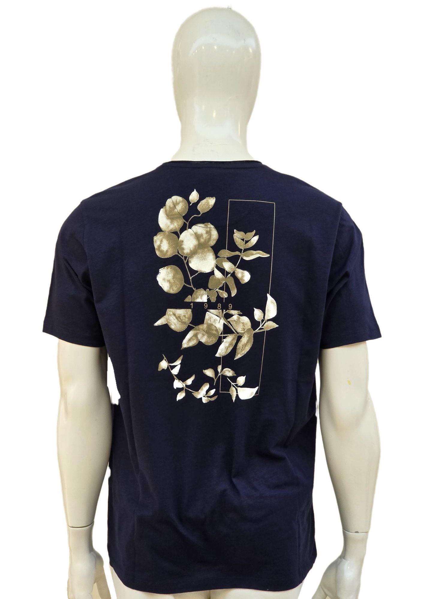 Campione 1099107 Erkek T-Shirt Indigo