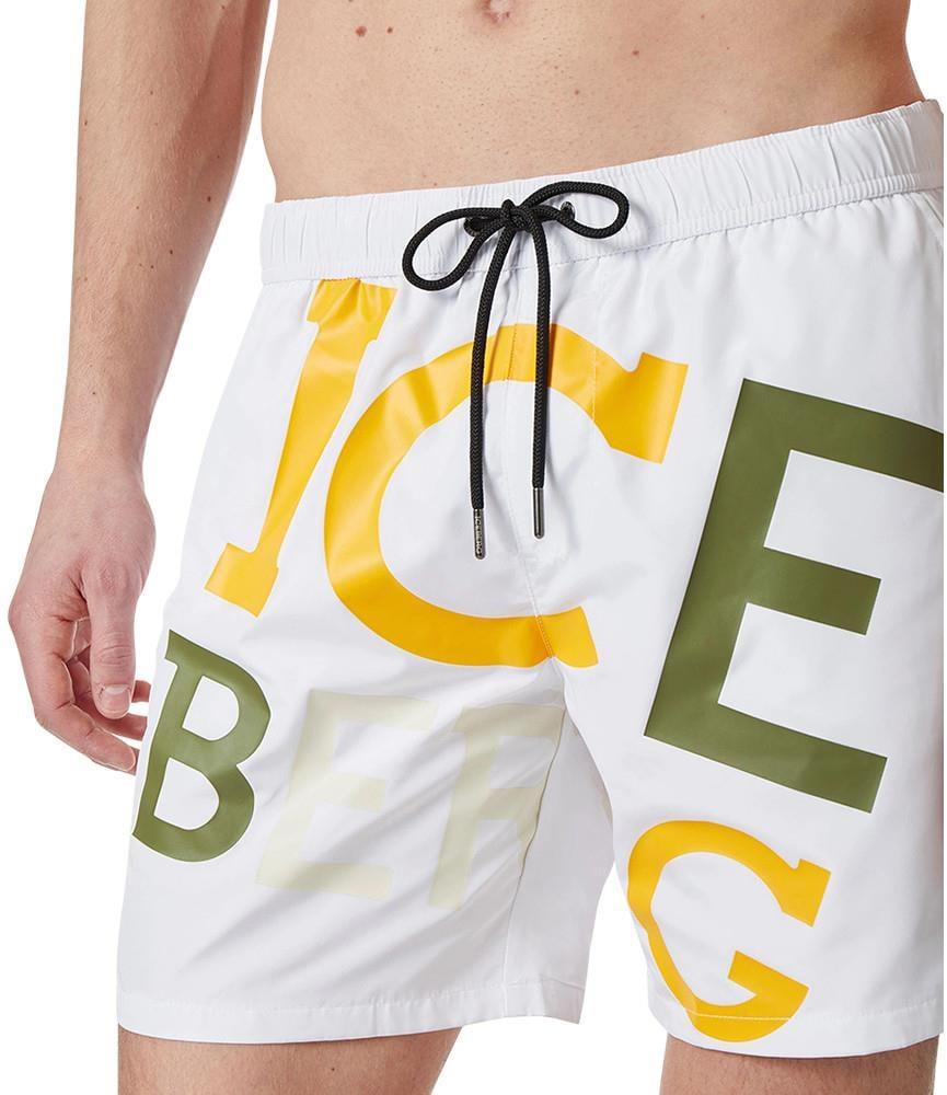 Iceberg ICE3MBM08 Palms Şort White