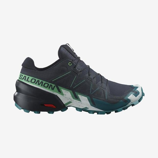 Salomon Speedcross 6 Erkek Outdoor Ayakkabı L47465300 Carbon/Tahitian Tide/White