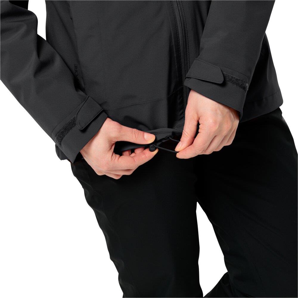Jack Wolfskin Moonrise 3IN1 JKT W Kadın Outdoor Ceket 1115621-6000 Black