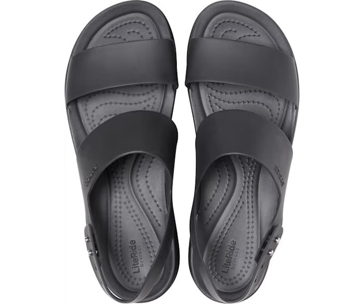 Crocs Brooklyn Low Wedge Kadın Terlik 206453-060 Black/Black