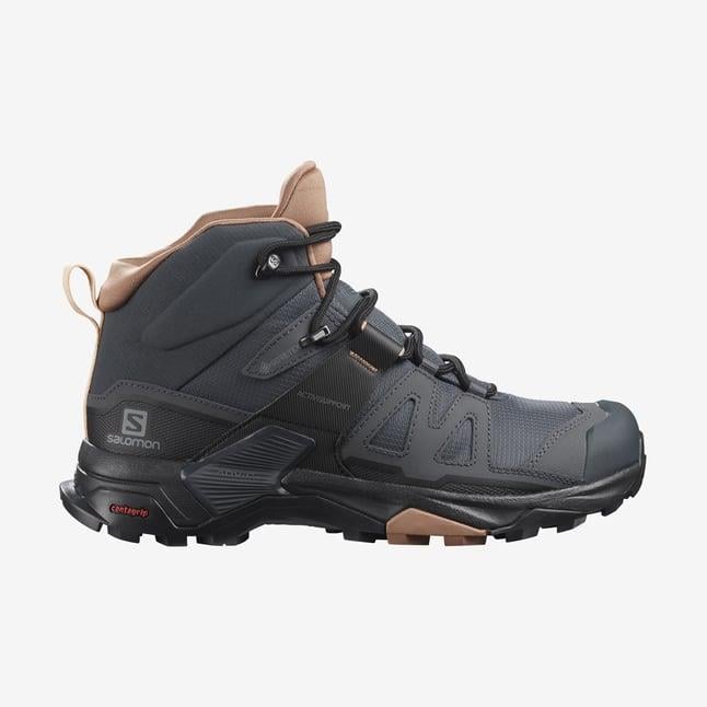 Salomon X Ultra 4 MID GTX Kadın Outdoor Bot L41295600 Ebony/Mocha Mousse/Almond Cream