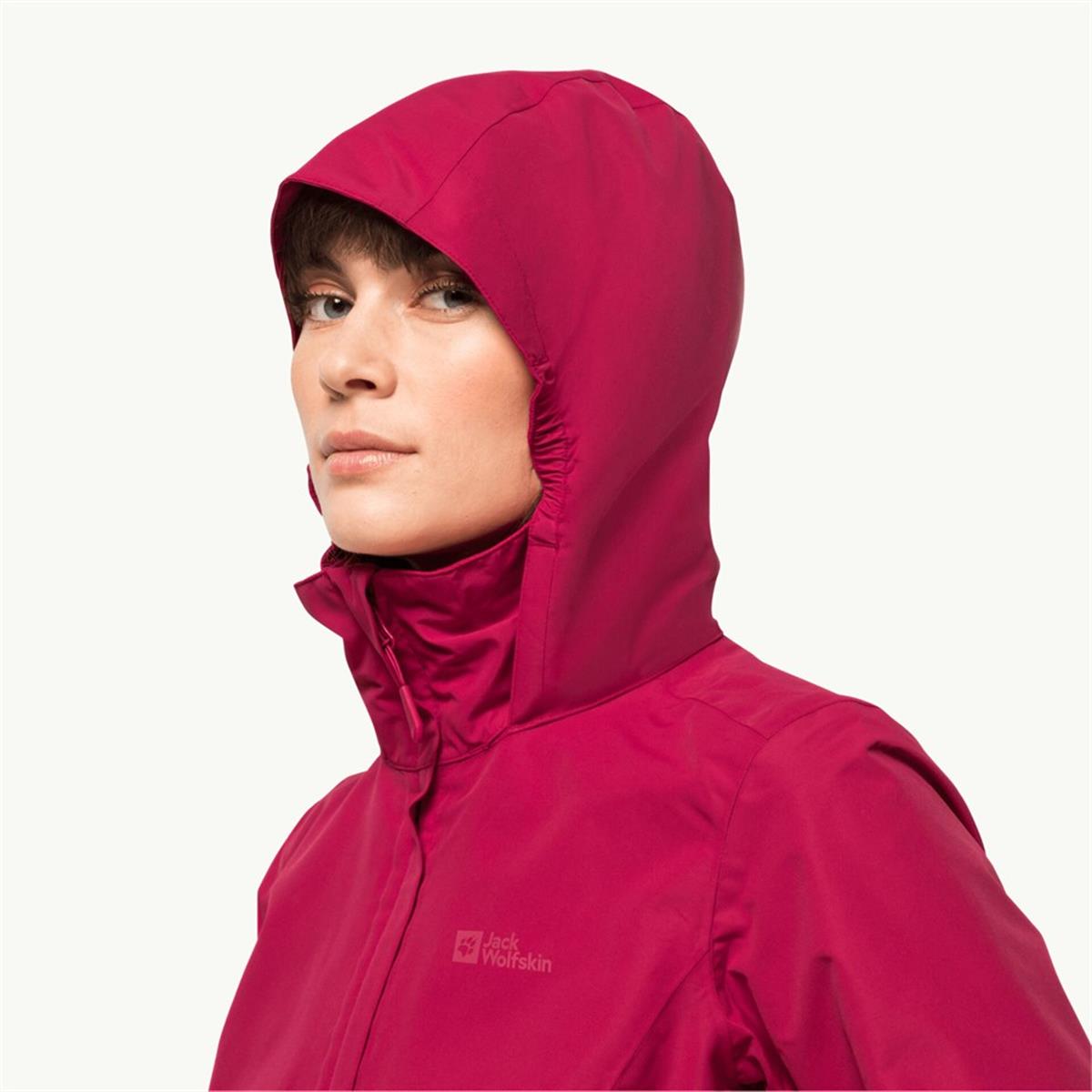 Jack Wolfskin Stormy Point 2L JKT Kadın Ceket 1111202-2160 Cranberry