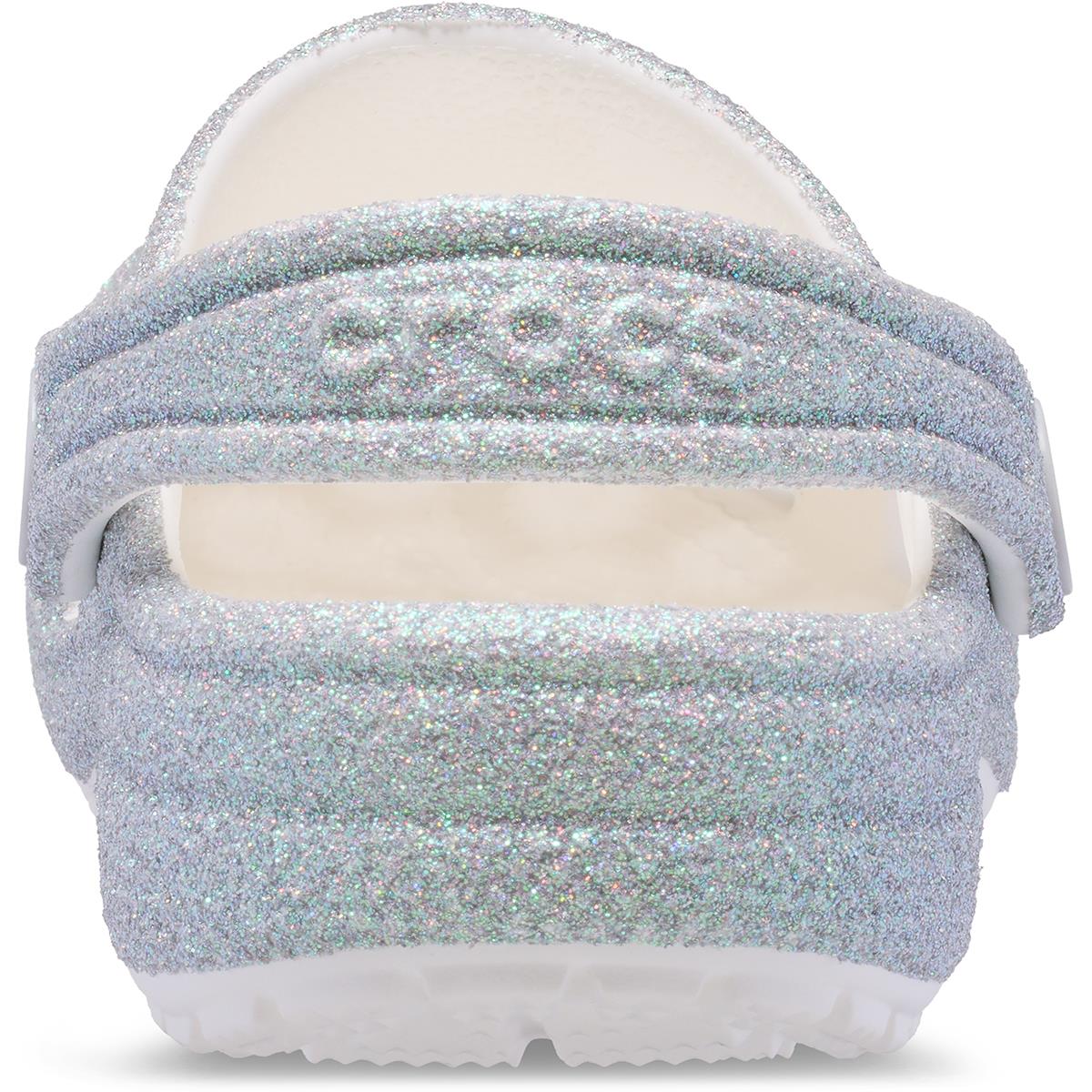 Crocs Classic Iridescent Glitter Classic Clog Çocuk Terlik 210986-100 White