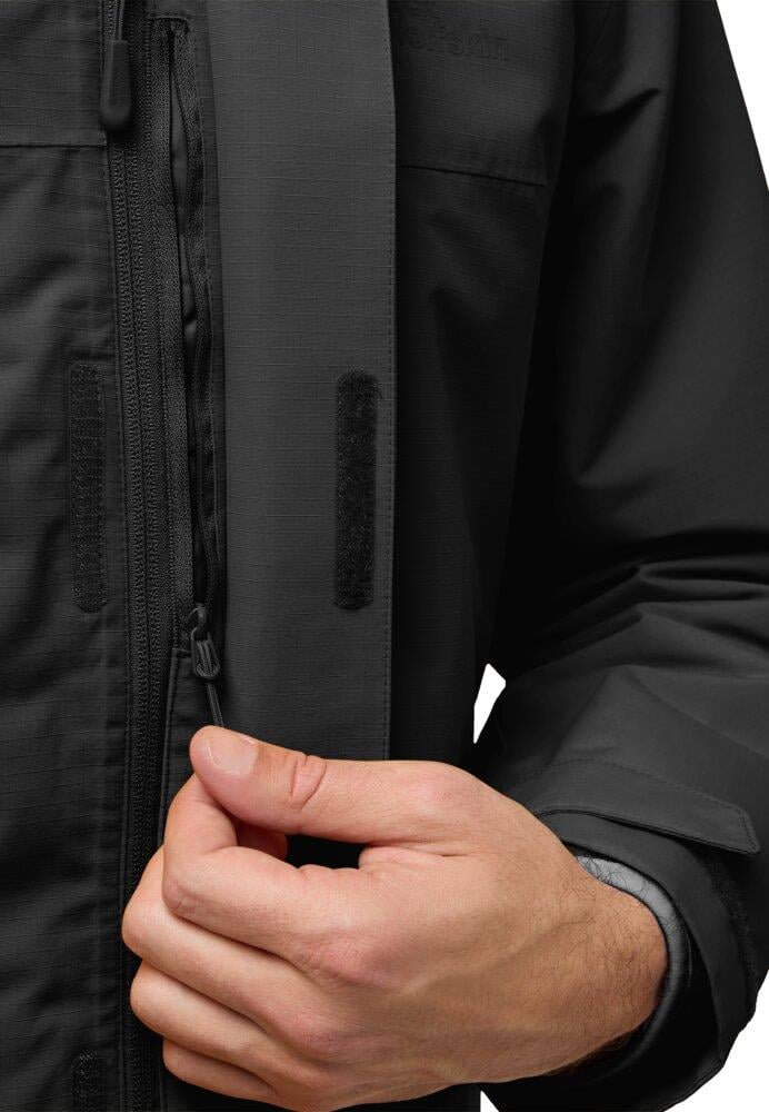 Jack Wolfskin Altenberg 3IN1 JKT M Erkek Outdoor Ceket A61864-6000 Black