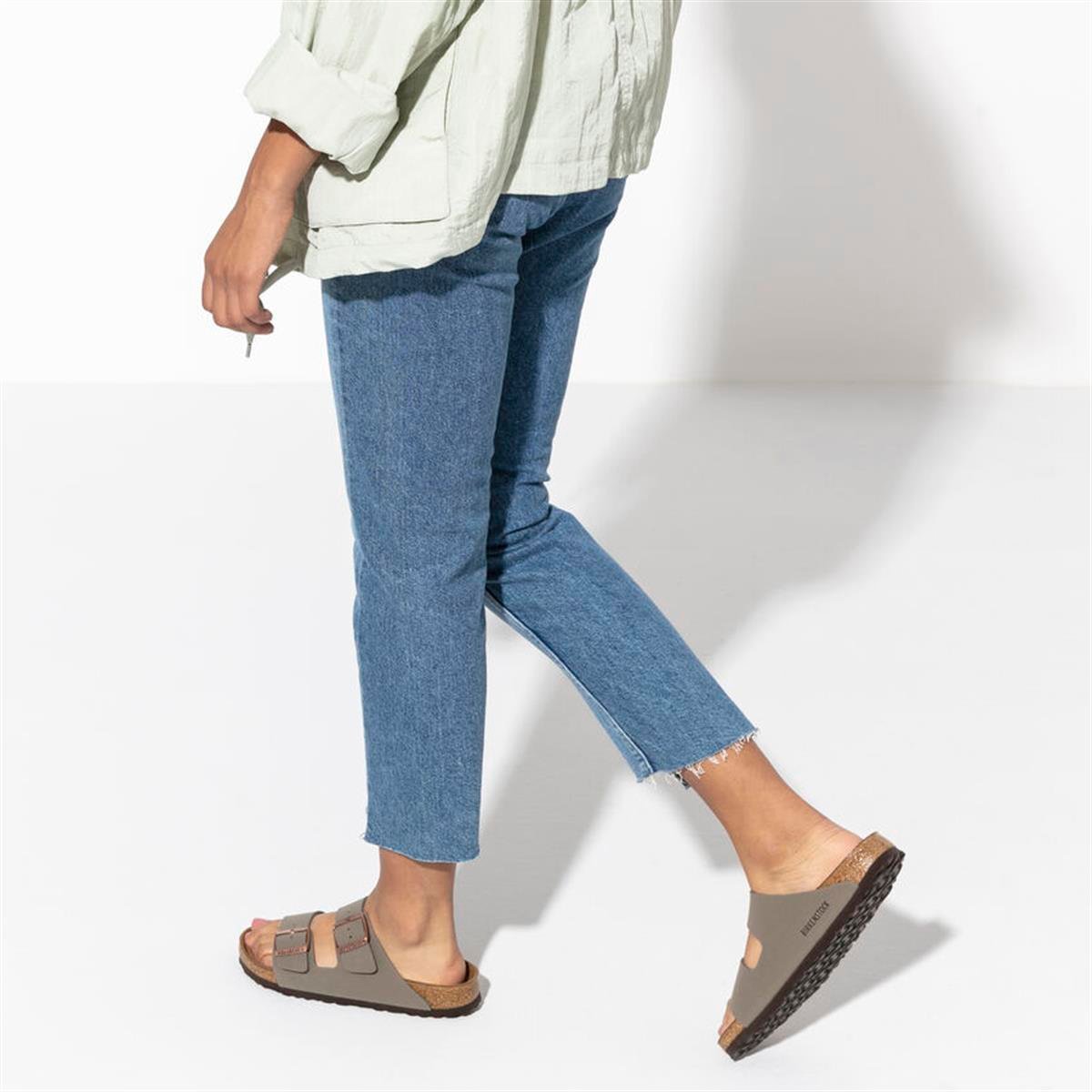 Birkenstock Arizona BF NU Unisex Terlik 151213-Stone