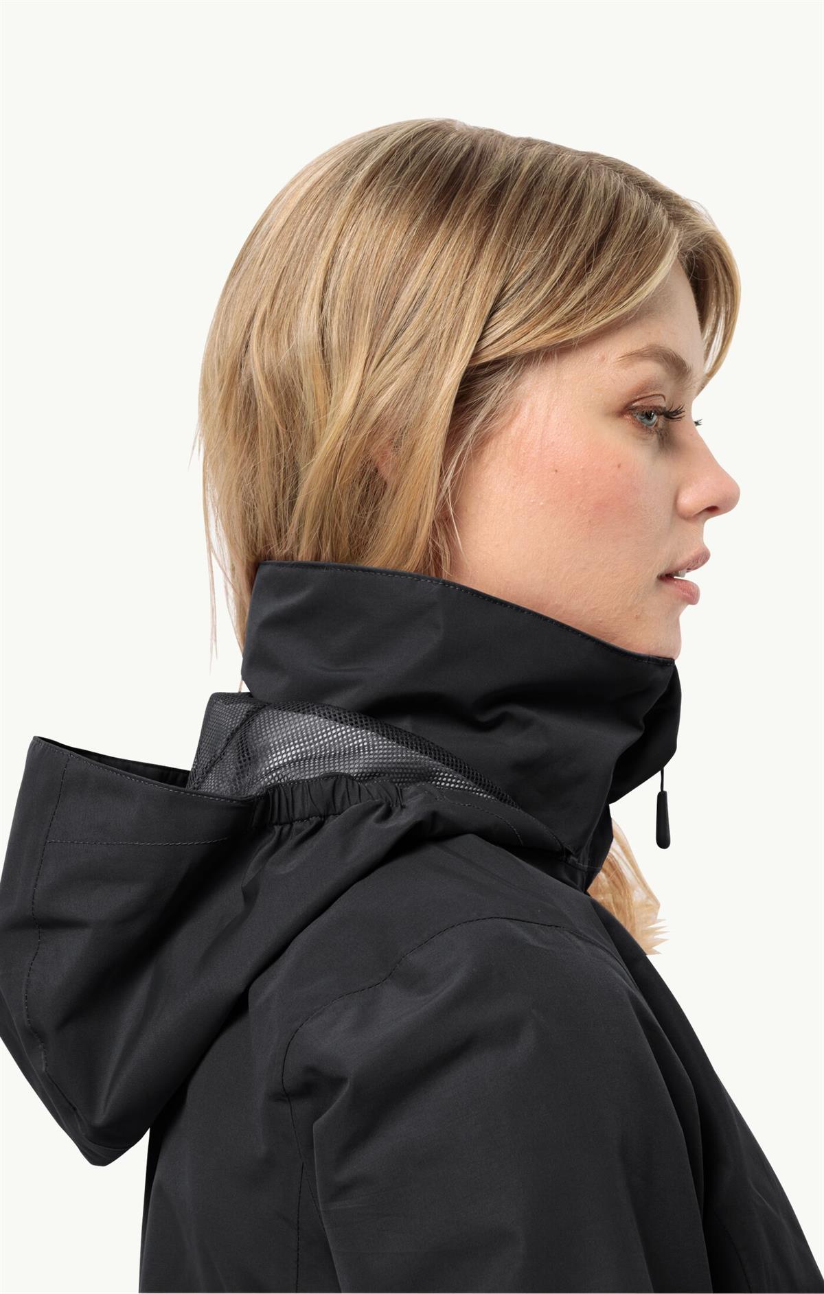 Jack Wolfskin Stormy Point 2L JKT Kadın Ceket 1111202-6000 Black