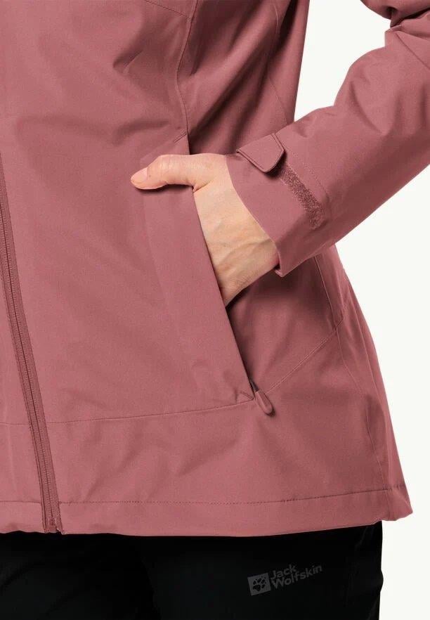 Jack Wolfskin Moonrise 3IN1 JKT W Kadın Outdoor Ceket 1115621-J0128 Red Ochre