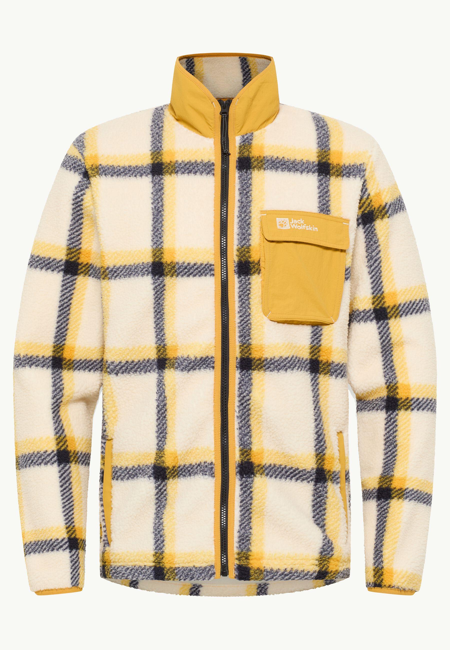 Jack Wolfskin Felslicht Check JKT M Erkek Outdoor Ceket A60058-A0028 Panna Cotta