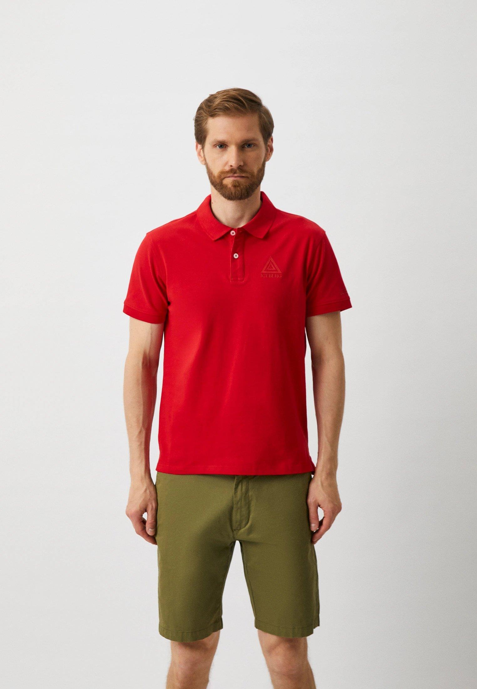Iceberg ICE3MPL01 Triangle Polo T-Shirt Red