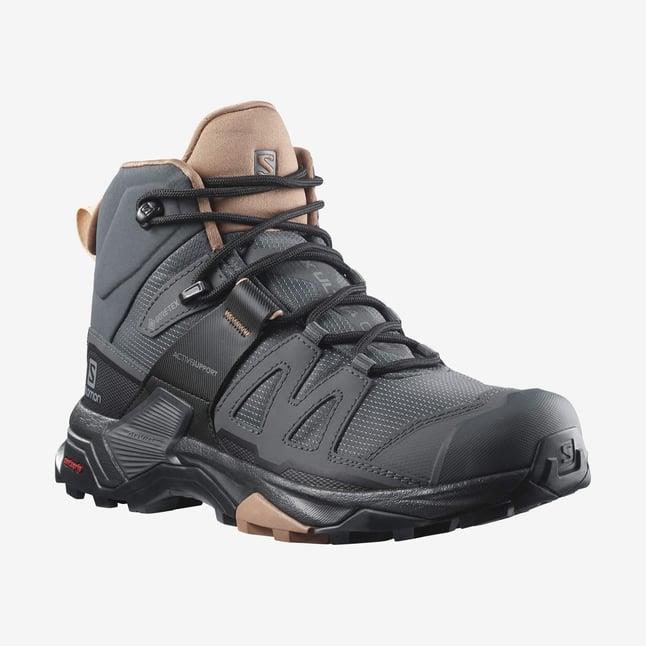 Salomon X Ultra 4 MID GTX Kadın Outdoor Bot L41295600 Ebony/Mocha Mousse/Almond Cream