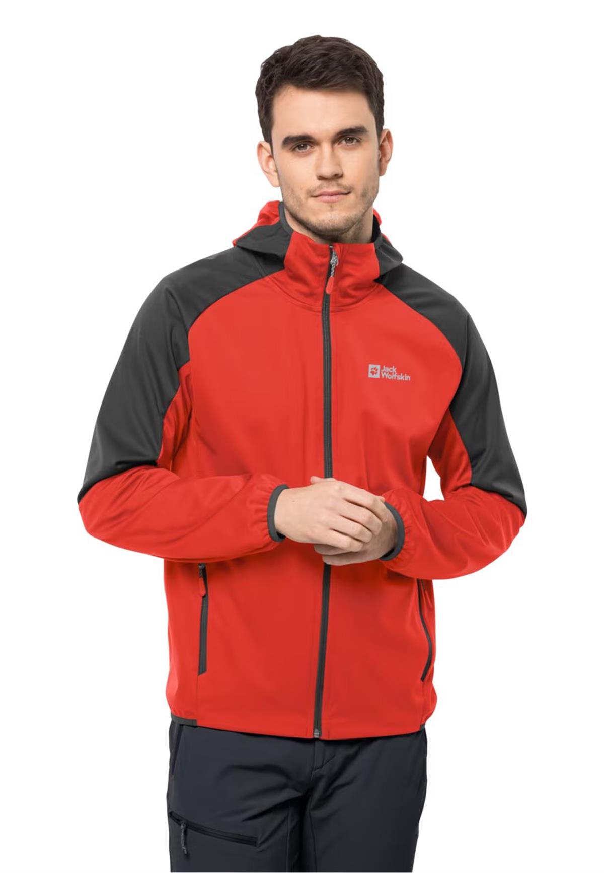 Jack Wolfskin Feldberg Hoody Erkek Ceket 1306922-2193 Strong Red
