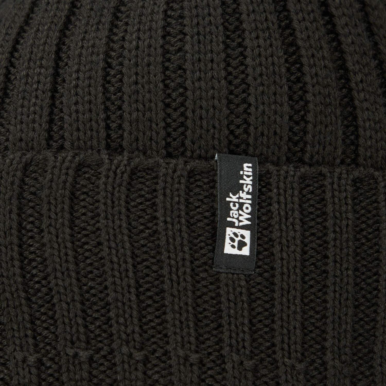 Jack Wolfskin Rib Knit Beanie Bere 1907122-6000 Black