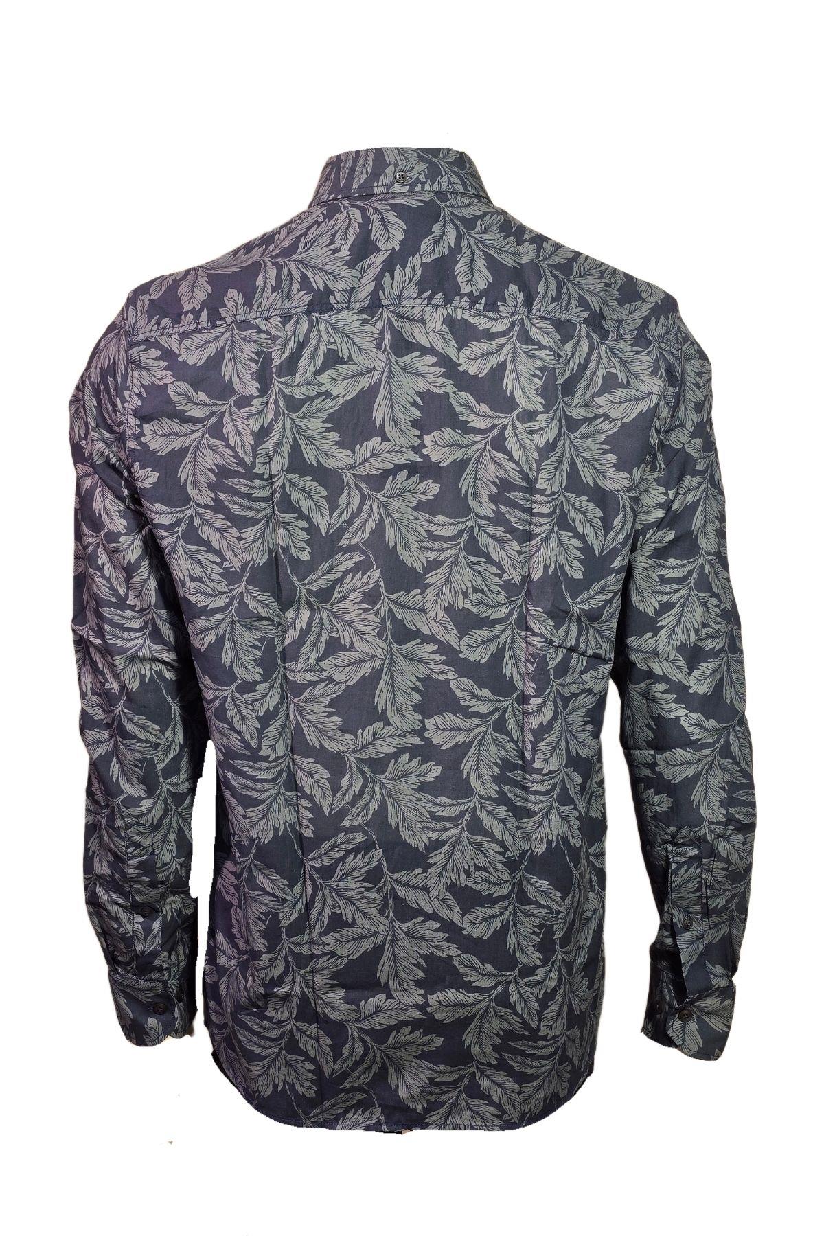 Campione 1709132 Erkek Desenli Gömlek Atlantic