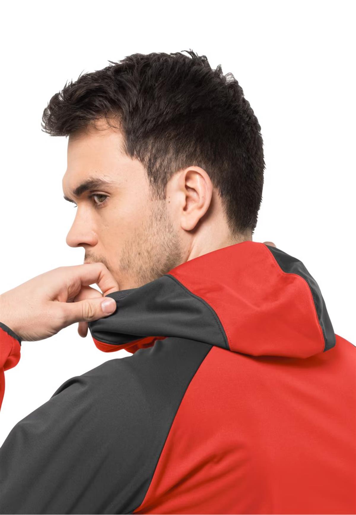 Jack Wolfskin Feldberg Hoody Erkek Ceket 1306922-2193 Strong Red