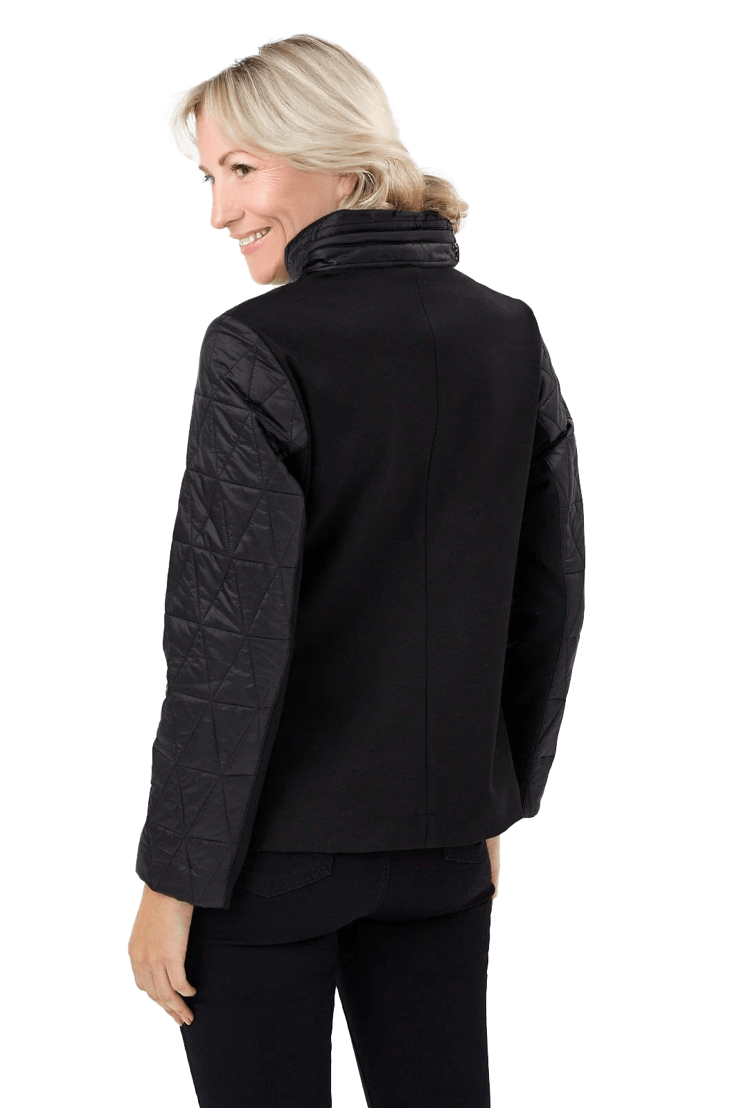 Faik Sönmez U68500 Comfort Fit Gizli Kapişonlu Kapitone Mont Siyah