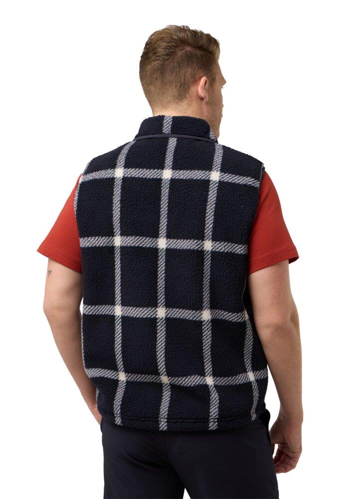 Jack Wolfskin Felslicht Check Vest M Erkek Yelek A60061-A0028 Dark Navy