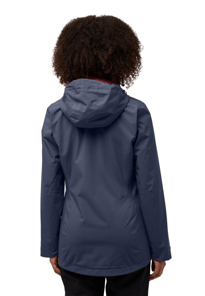 Jack Wolfskin Rotwand 3IN1 JKT W Kadın Outdoor Ceket A60333-1388 Graphite