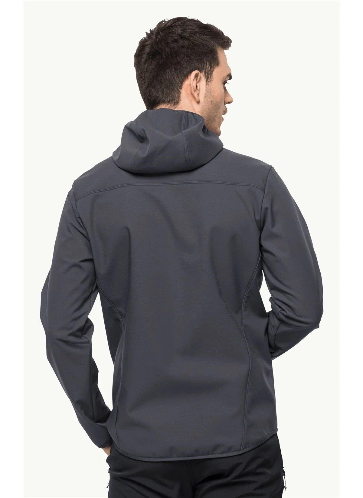 Jack Wolfskin Bornberg Hoody Erkek Ceket 1307471-6230 Ebony
