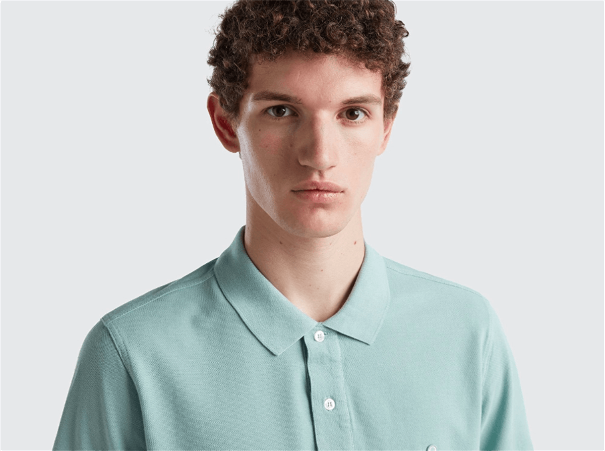 BENETTON ERKEK REGULAR FİT KISA KOLLU POLO TSHİRT