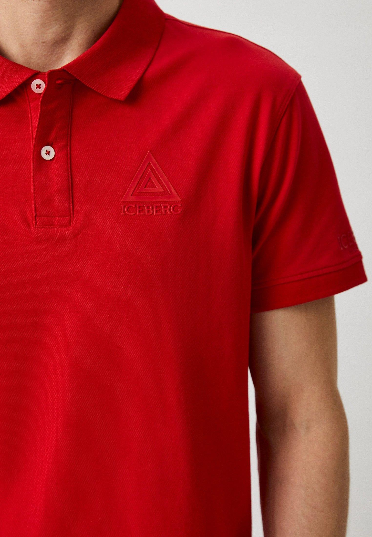 Iceberg ICE3MPL01 Triangle Polo T-Shirt Red