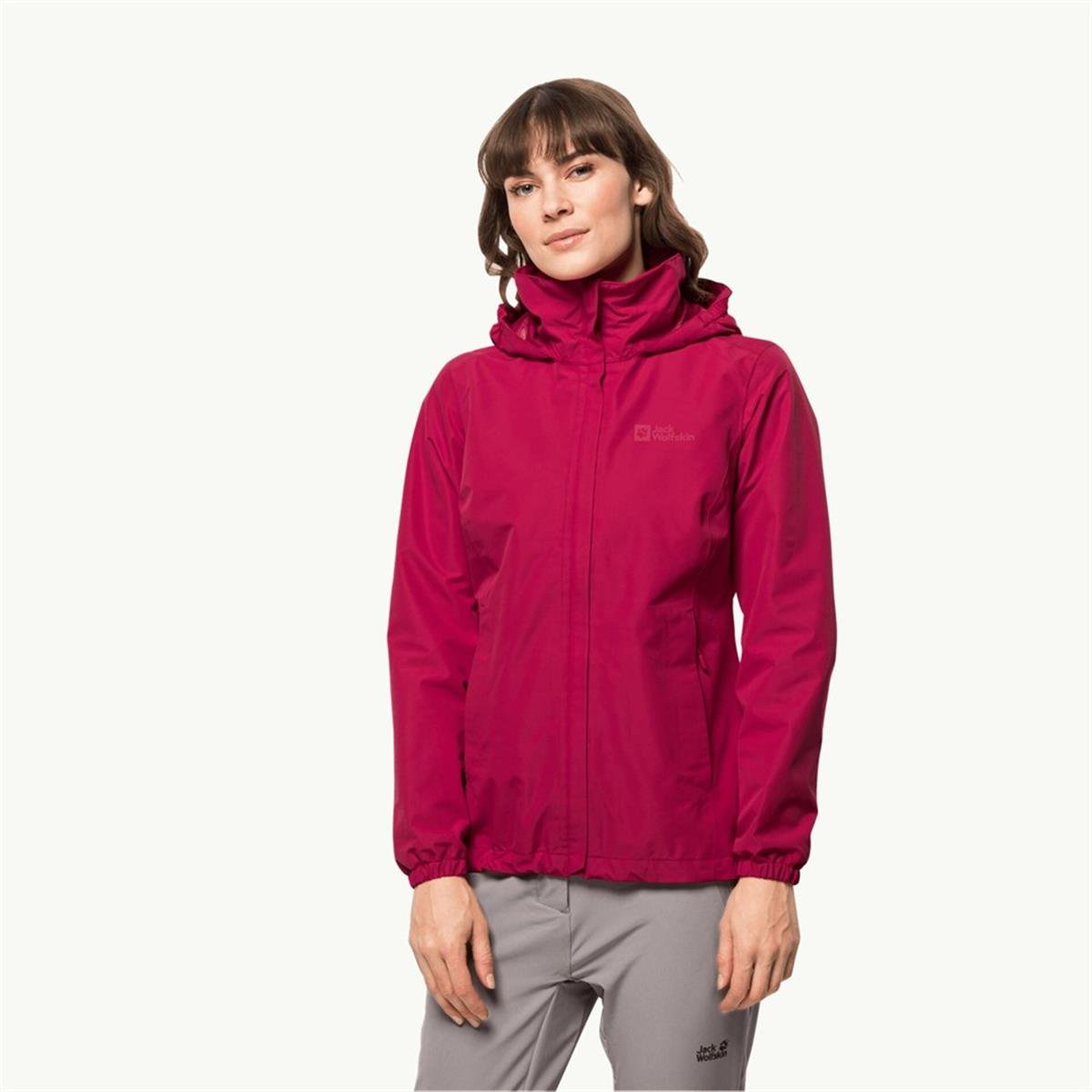 Jack Wolfskin Stormy Point 2L JKT Kadın Ceket 1111202-2160 Cranberry