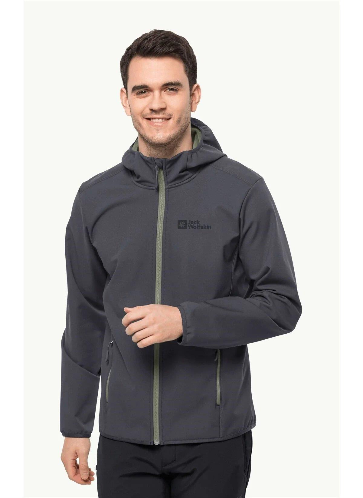 Jack Wolfskin Bornberg Hoody Erkek Ceket 1307471-6230 Ebony