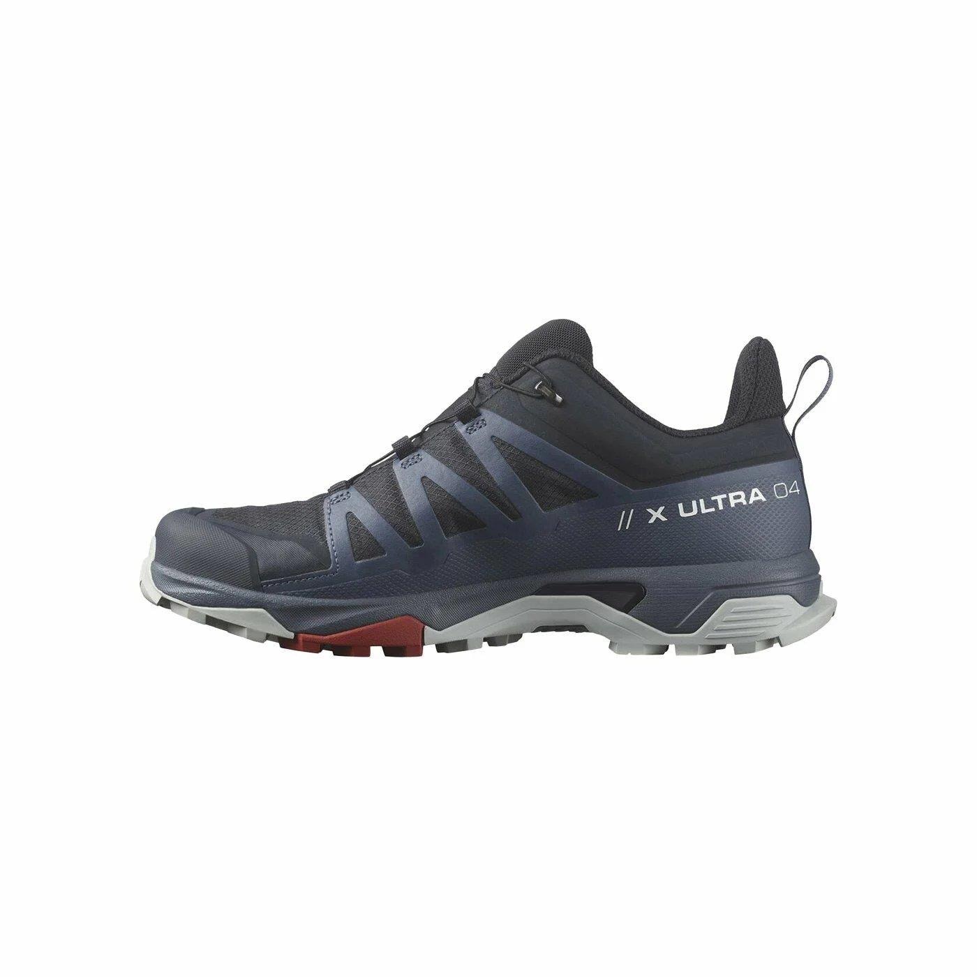 Salomon X Ultra 4 GTX Erkek Outdoor Ayakkabı L47376500 Carbon/Bering Sea/Pearl Blue