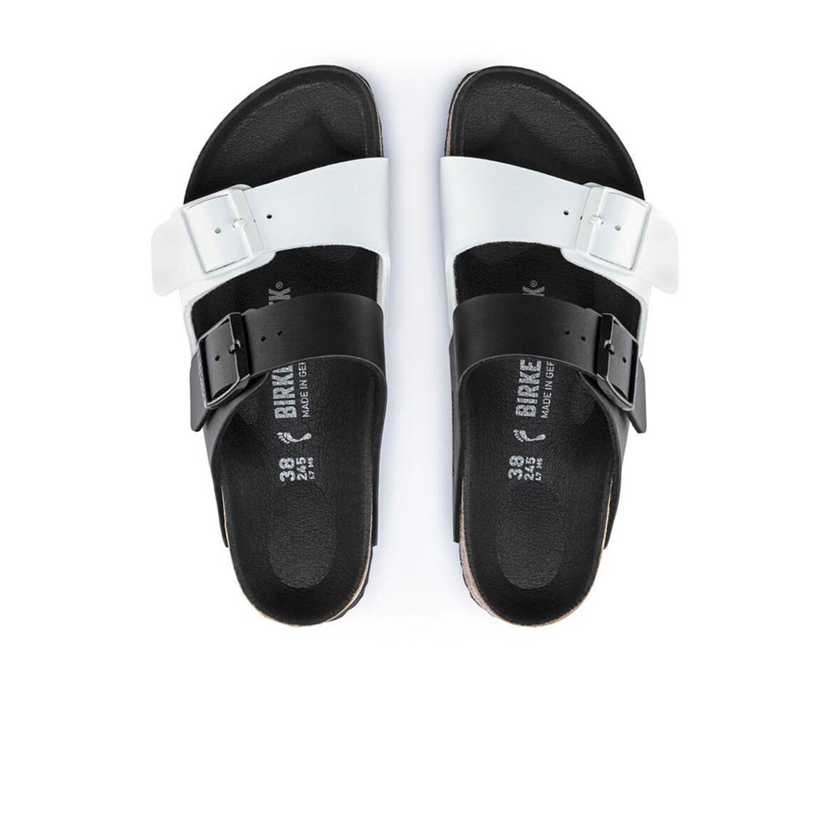 Birkenstock Arizona BF Split Unisex Terlik 1019703-Black/White