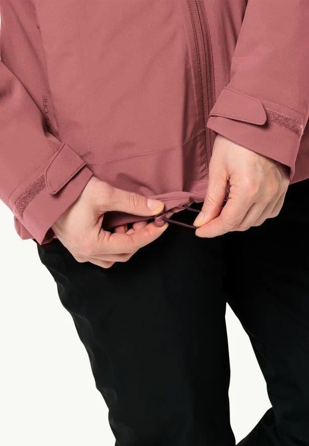Jack Wolfskin Moonrise 3IN1 JKT W Kadın Outdoor Ceket 1115621-J0128 Red Ochre