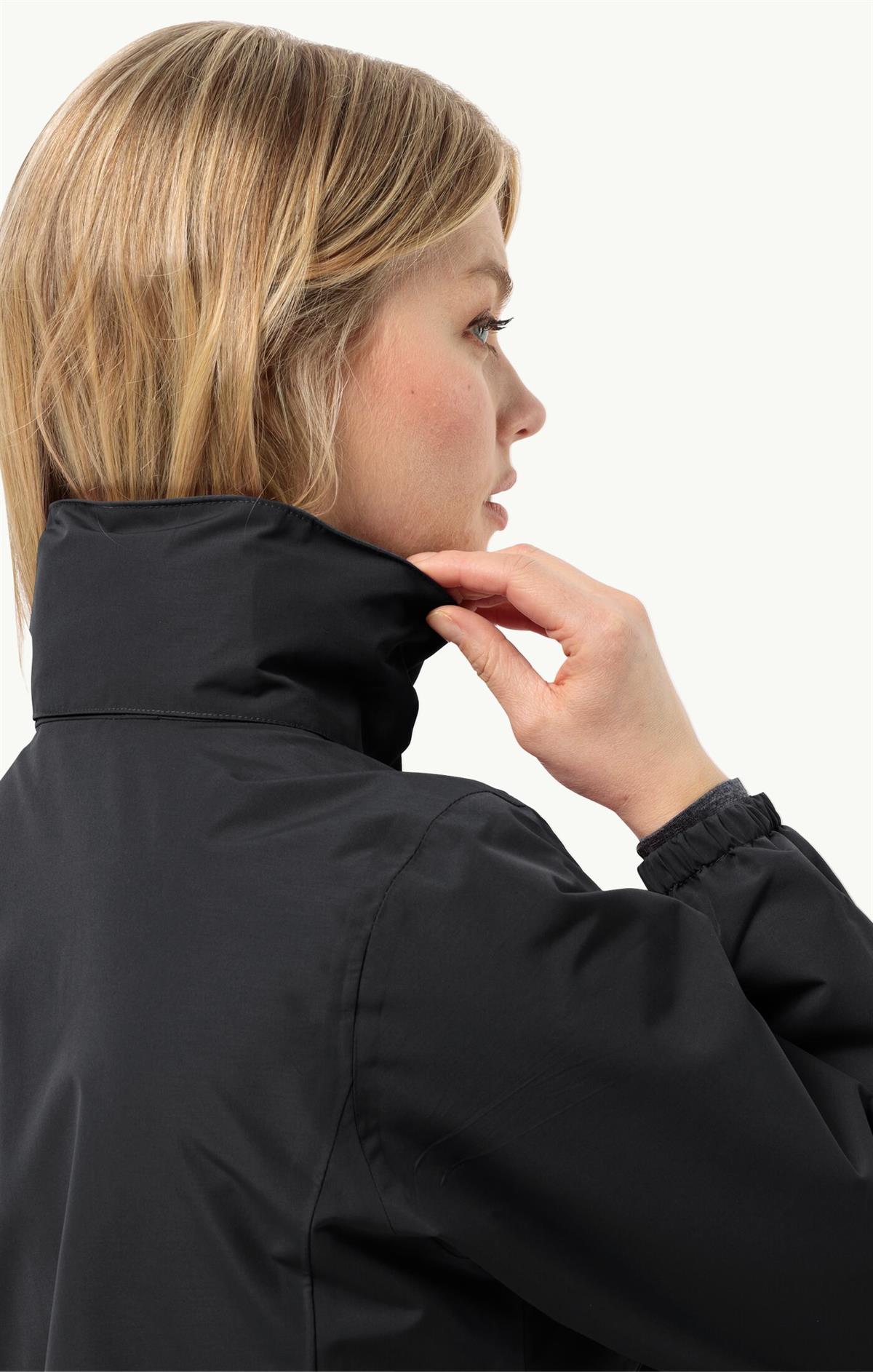 Jack Wolfskin Stormy Point 2L JKT Kadın Ceket 1111202-6000 Black