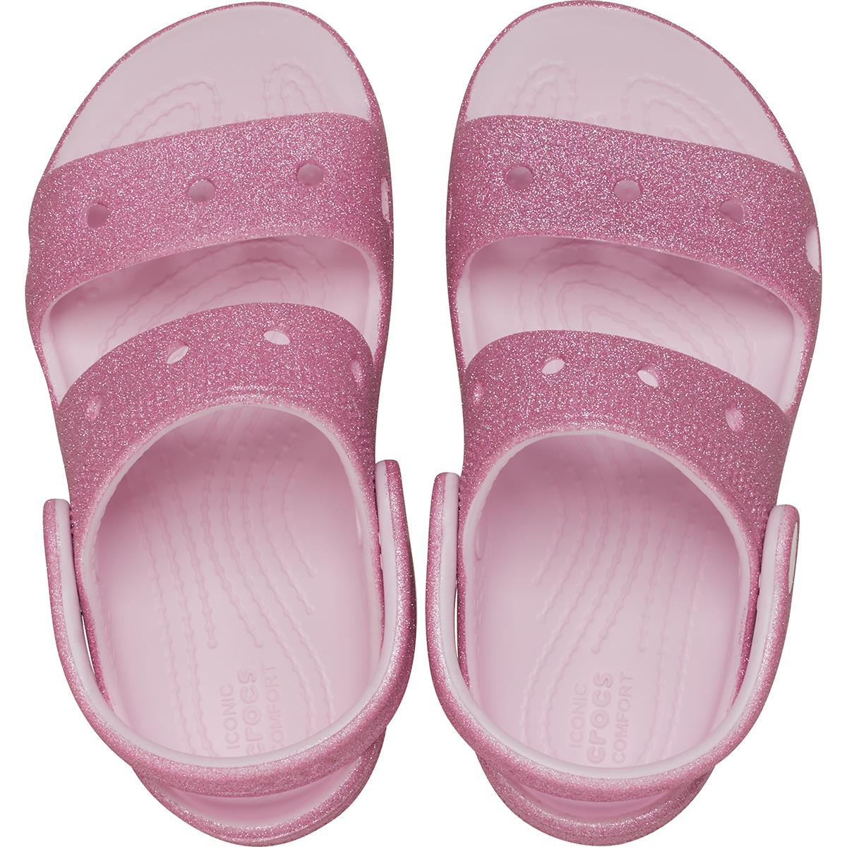 Crocs Classic Glitter Sandal Bebek Terlik 207983-6ZW Pink Milk