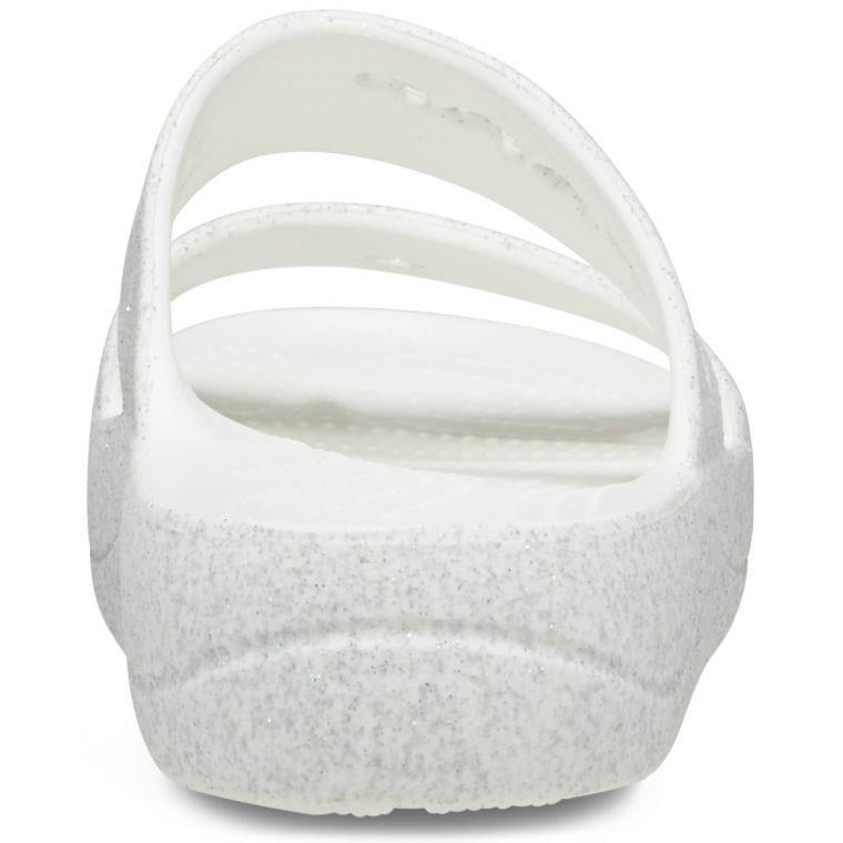 Crocs Baya Platform Glitter Sandal Kadın Terlik 208461-100 White