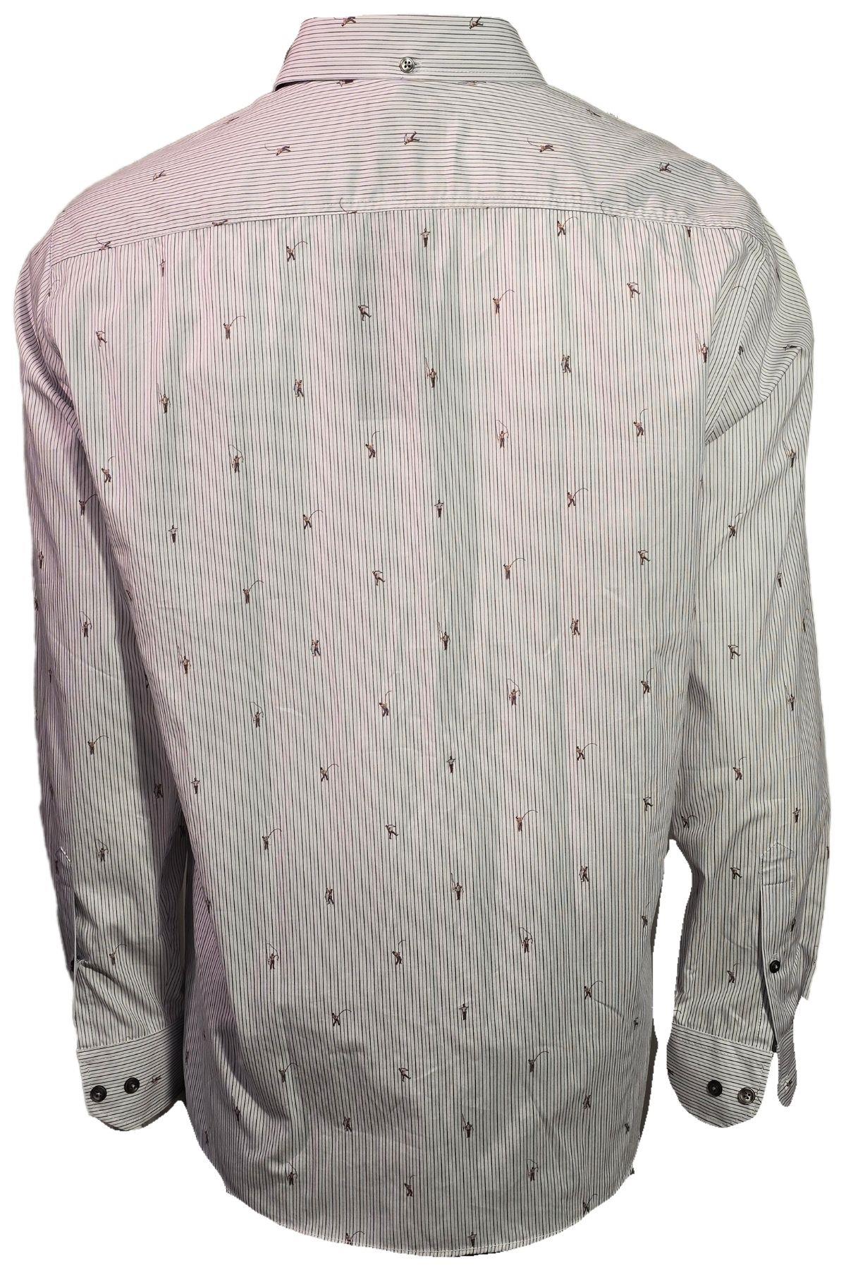 Campione 3709522 Erkek Çizgili Gömlek Flannel