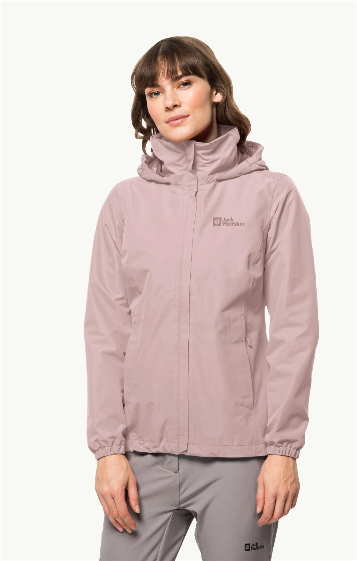 Jack Wolfskin Stormy Point 2L JKT Kadın Ceket 1111202-2203 Rose Smoke