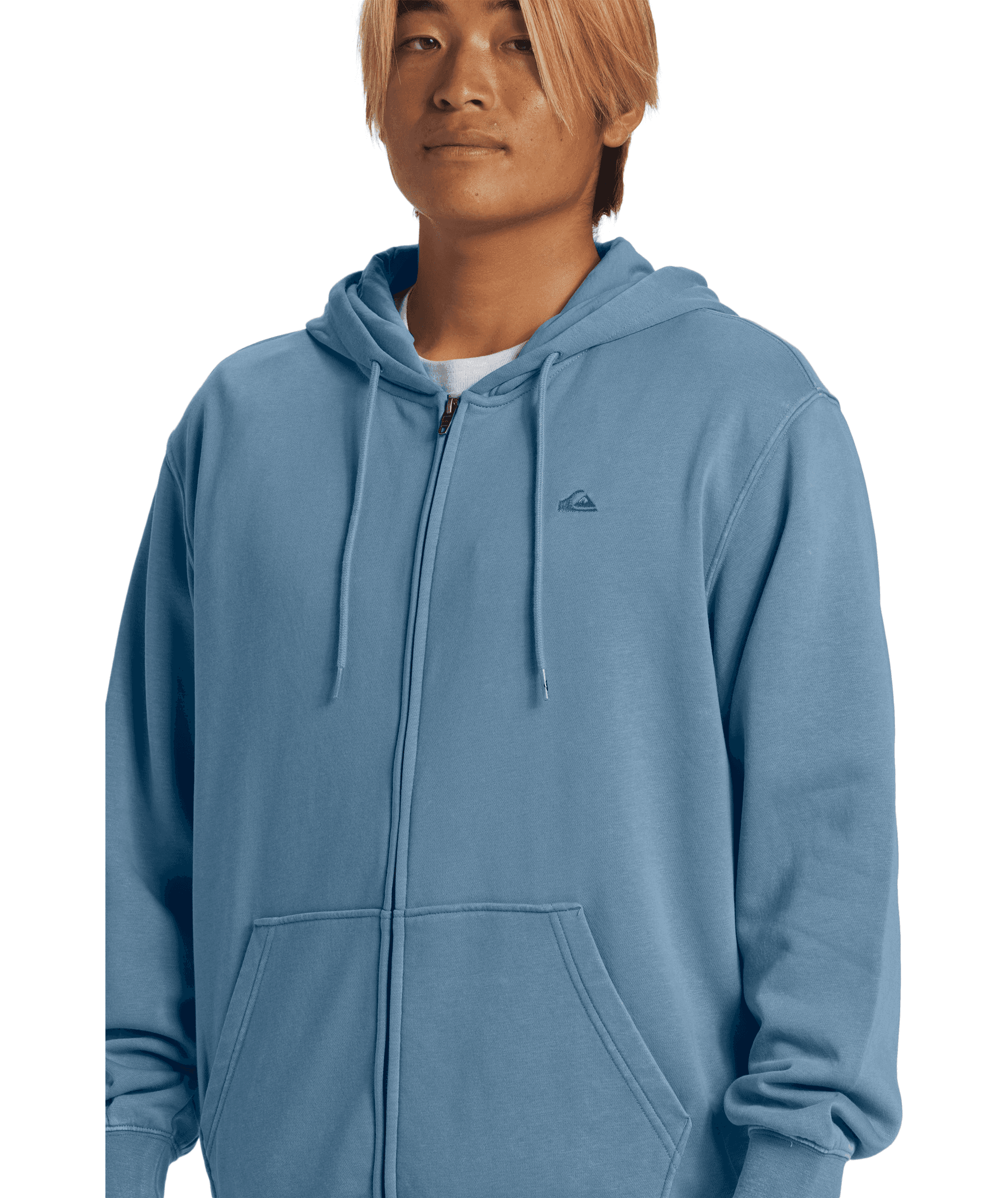Quiksilver Salt Water Zip Hoodie Erkek Sweatshirt AQYFT03330-BKQ0 Blue Shadow