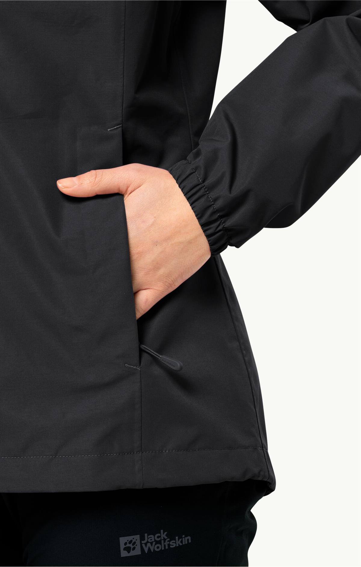 Jack Wolfskin Stormy Point 2L JKT Kadın Ceket 1111202-6000 Black