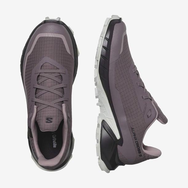 Salomon Alphacross 5 GTX  W Kadın Outdoor Ayakkabı L47311000 Moonscape/Black/White