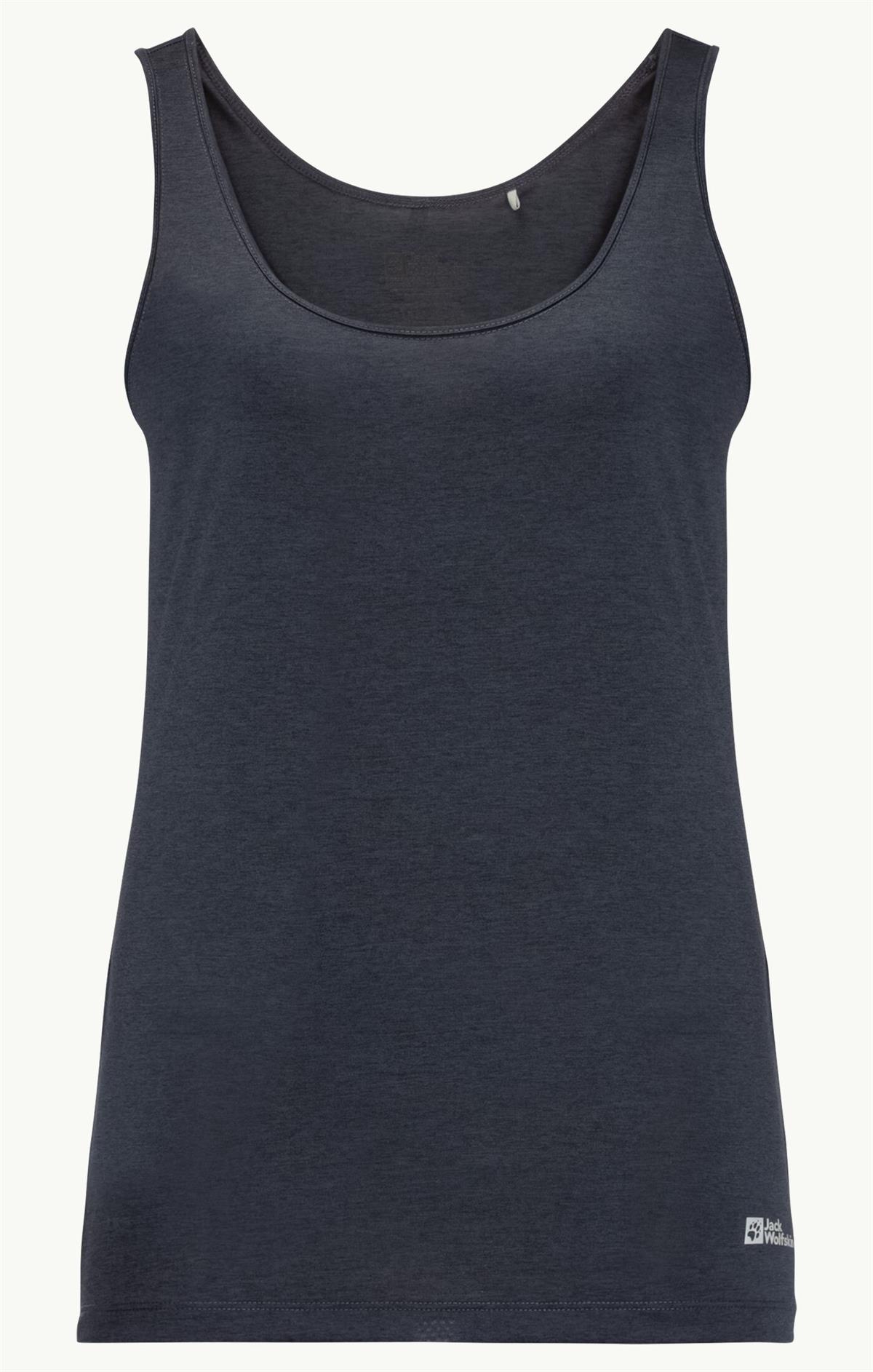 Jack Wolfskin Pack & Go Tank Kadın Atlet 1807283-1010 Night Blue