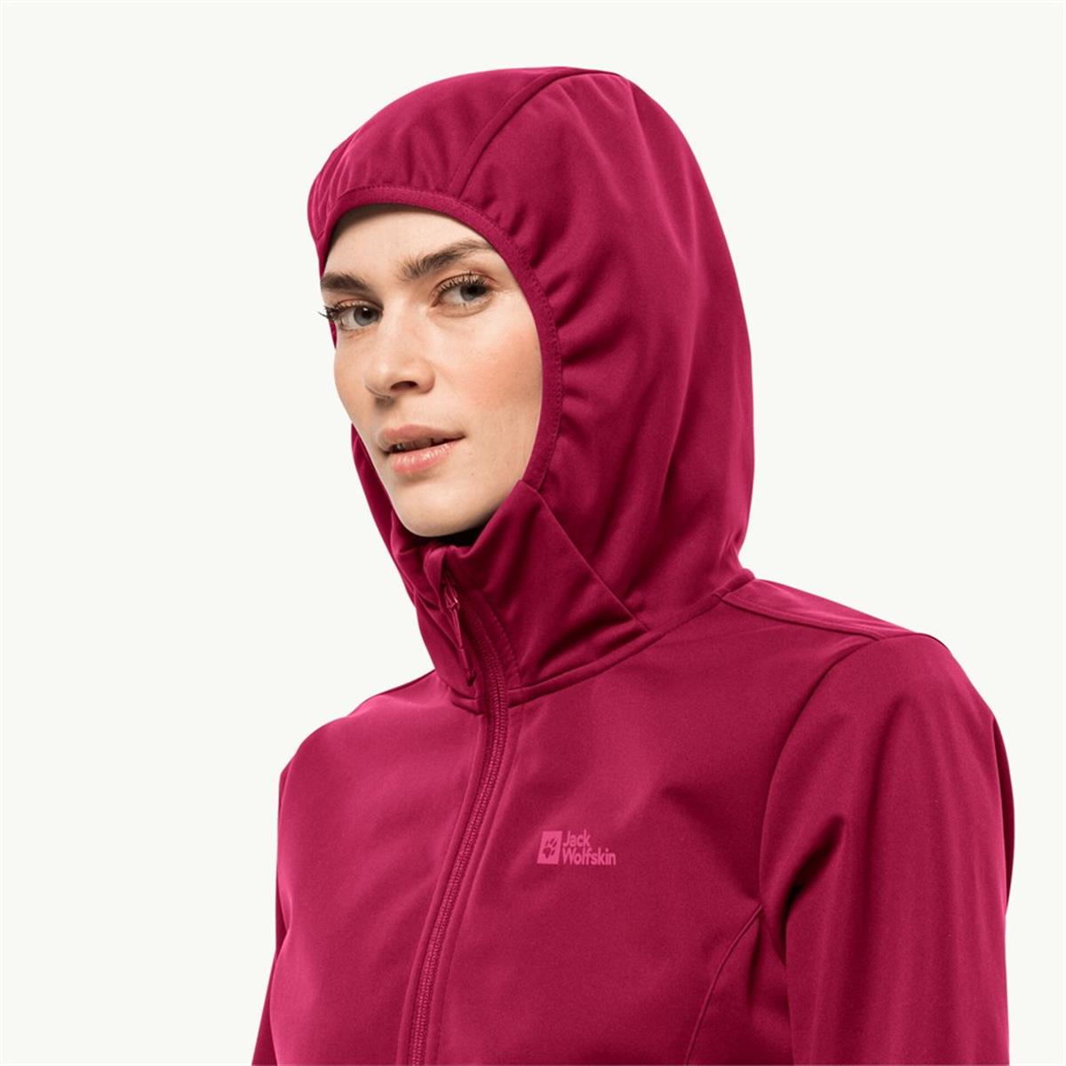 Jack Wolfskin Windhain Kadın Ceket 1307481-2160 Cranberry