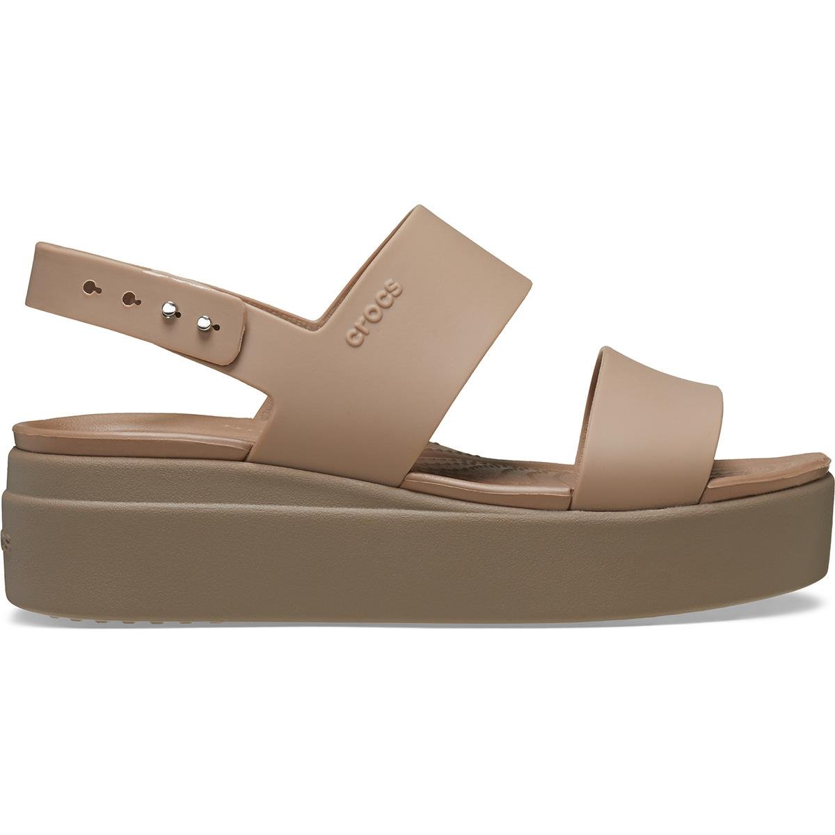 Crocs Brooklyn Low Wedge Kadın Terlik 206453-2EL Latte/Mushroom